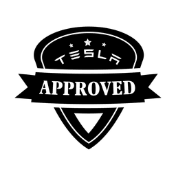 Tesla aprueba label.svg Diseño PNG