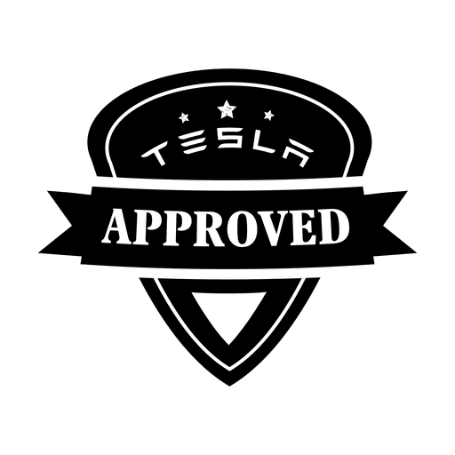 Tesla aprueba label.svg Diseño PNG
