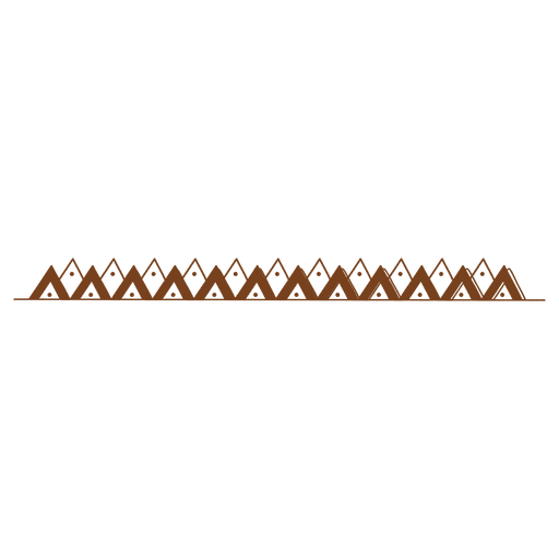 Padrão de moldura de triângulo abstrato Desenho PNG