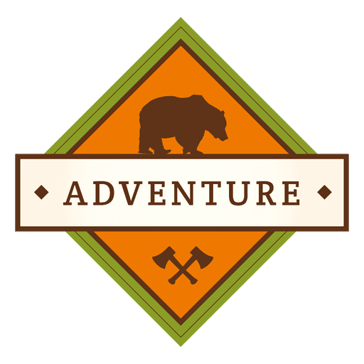 Adventure diamond vintage badge