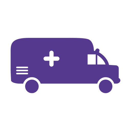 Ambulance flat icon PNG Design