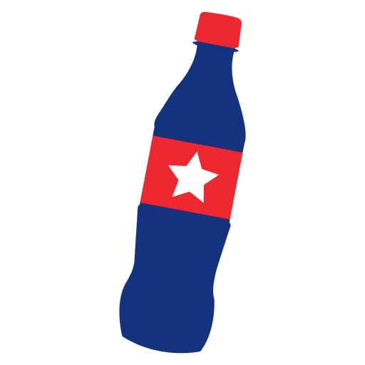 Coca-cola com estampa de bandeira da América Desenho PNG
