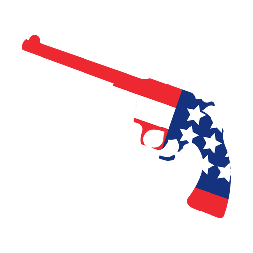 America flag print gun PNG Design