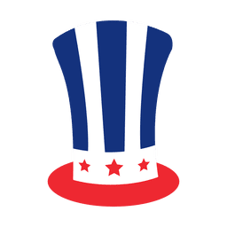 Hut mit amerikanischer Flagge PNG-Design