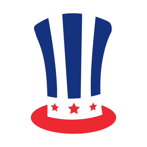 Sombrero con estampado de bandera americana