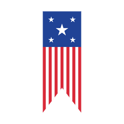 Cinta estampada bandera americana Diseño PNG
