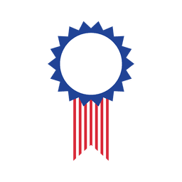 Distintivo de estrela de bandeira americana Desenho PNG