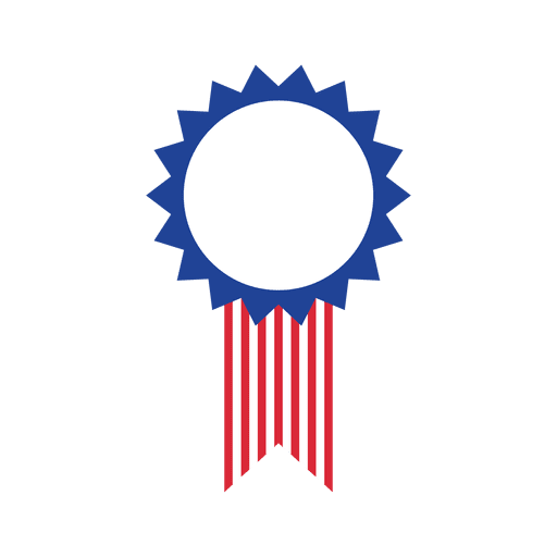 American flag star badge PNG Design