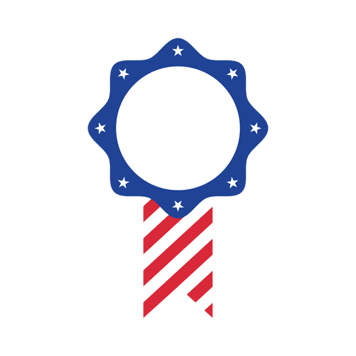 Etiqueta estrela da bandeira americana Desenho PNG