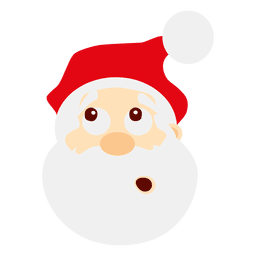 Anguished Santa Claus Emoticon PNG & SVG Design For T-Shirts