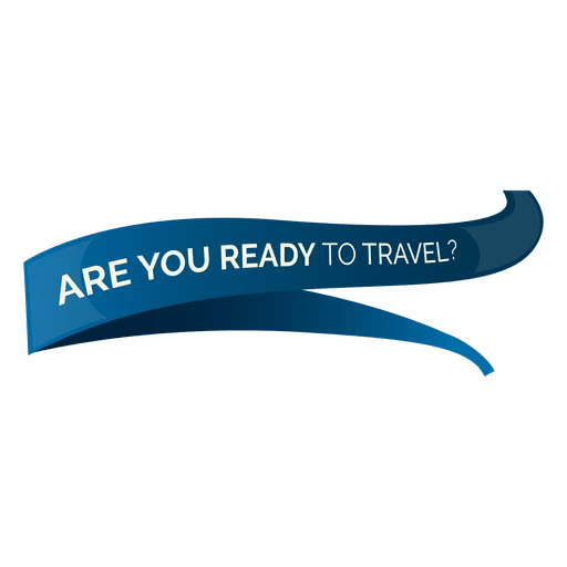 Bist du bereit zu reisen? PNG-Design