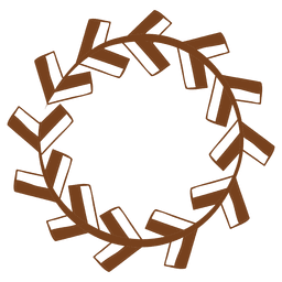 Pfeilspitzenkranzdekoration PNG-Design