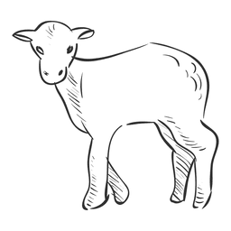 Cabra artística Diseño PNG