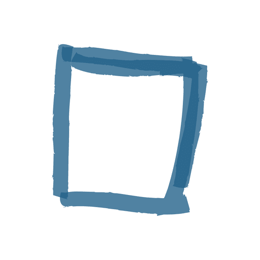 Artistic square message box - Transparent PNG & SVG vector file