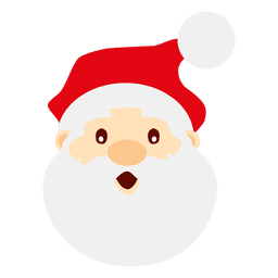 Cara de Papai Noel surpresa Desenho PNG