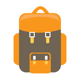 Ícone de mochila de acampamento Desenho PNG