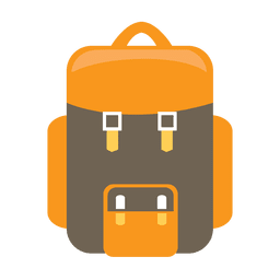 Icono de mochila de camping Diseño PNG