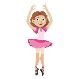 Dibujos animados de bailarina de ballet Diseño PNG