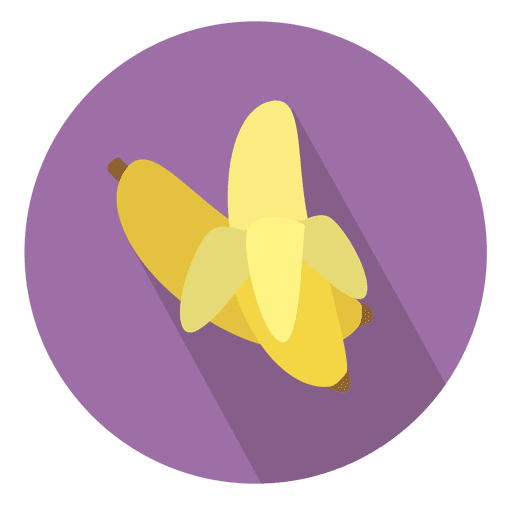 Banana circle icon PNG Design