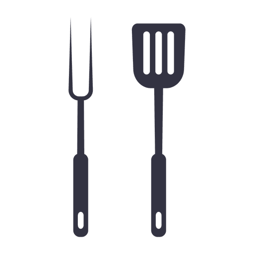 Barbecue Cutlery Flat Icon Transparent Png Svg Vector