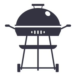 Ícone plano de churrasco Desenho PNG
