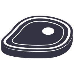 Barbecue steak flat icon PNG Design
