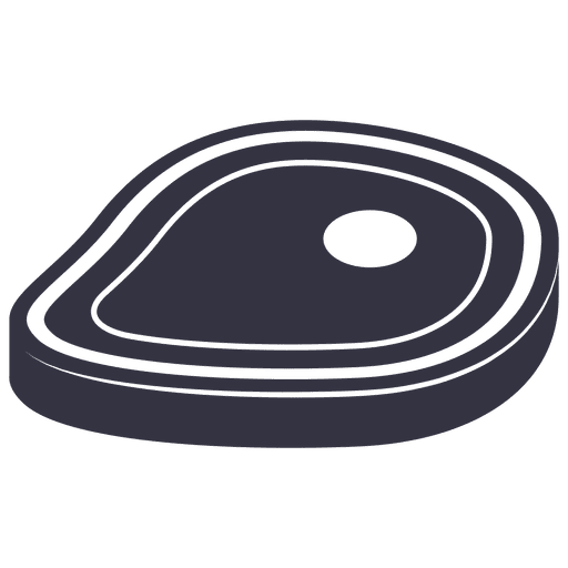 Icono plano de filete de barbacoa Diseño PNG