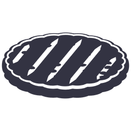 Icono plano de cuchillo de barbacoa Diseño PNG