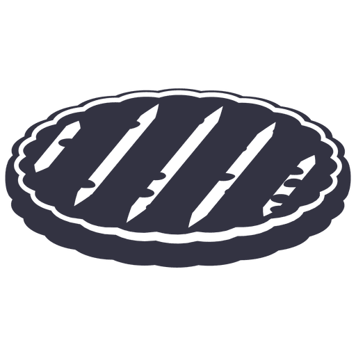 Flache Ikone des Grillmessers PNG-Design