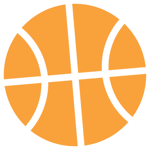 Design PNG E SVG De Silhueta Do ícone Da Bola De Basquete Para Camisetas