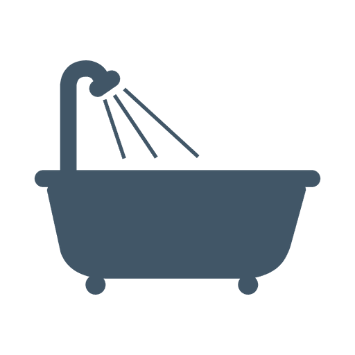 Bath tub real estate icon