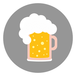 Icono de círculo de oso Diseño PNG