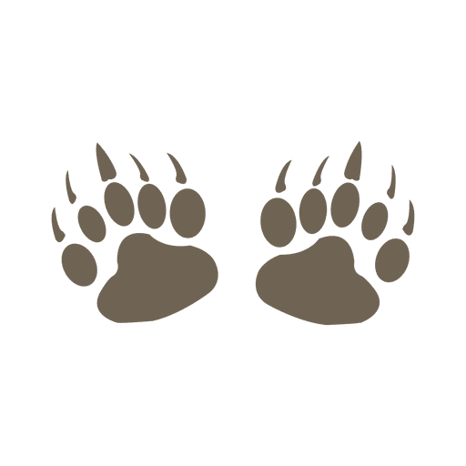 Bear footprint silhouette png Bear footprint silhouette png