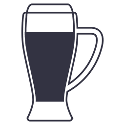 Ícone de copo de cerveja Transparent PNG