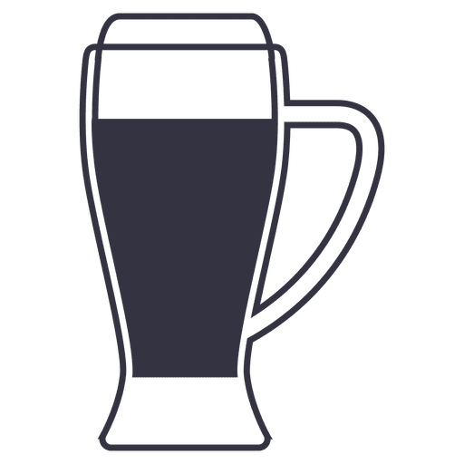 Beer glass icon PNG Design