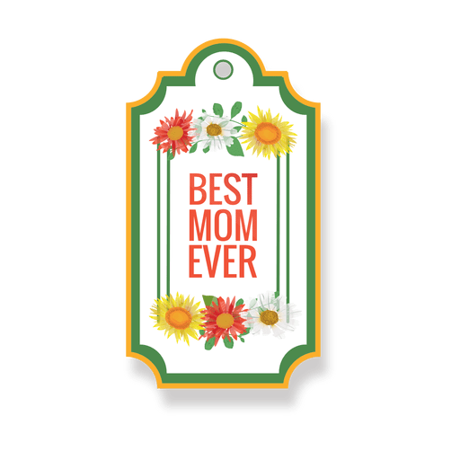 Best mom badge PNG Design