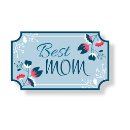 Bestes Mutterlabel PNG-Design