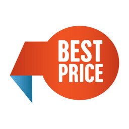 Etiqueta de venta al mejor precio Diseño PNG