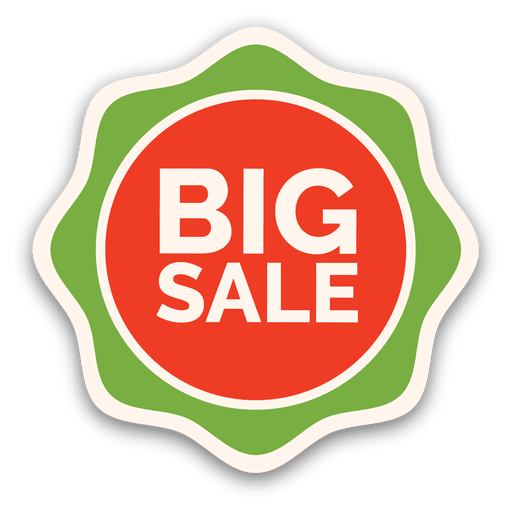 Big Sale Star Tag PNG-Design