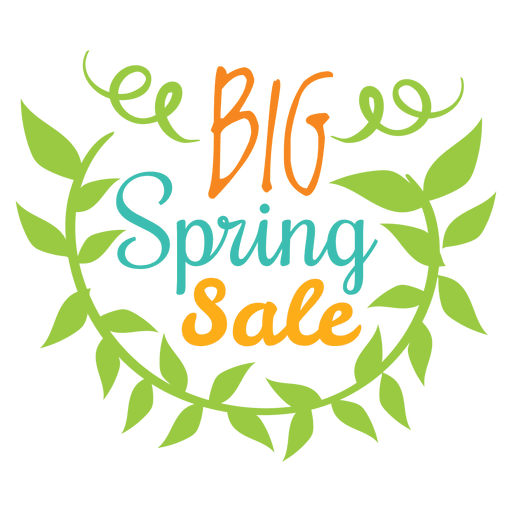 Big Spring Sale Abzeichen PNG-Design