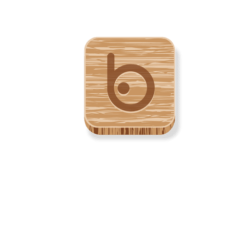 Icono de estilo de madera Bing Diseño PNG