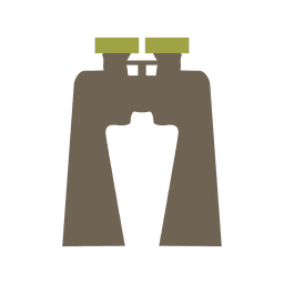 Binokular Camping Kit Symbol PNG-Design
