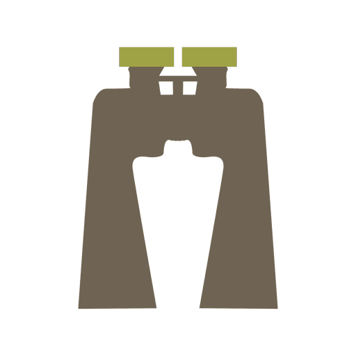 Binocular camping kit icon