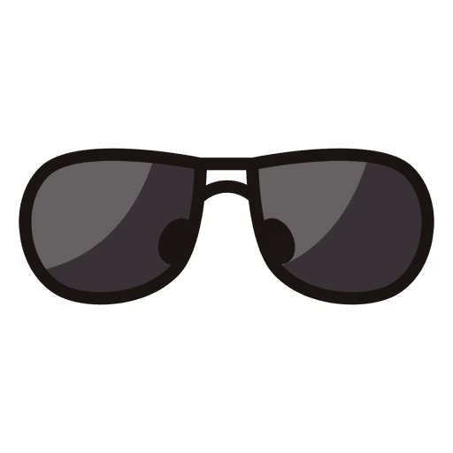 Icono de gafas de sol negras Diseño PNG