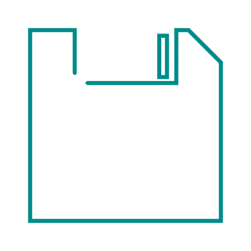 Blue file line icon.svg PNG Design