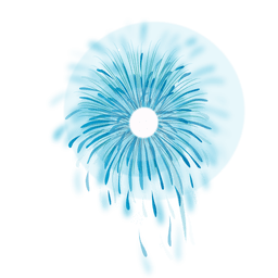 Fogos de artifício azuis Desenho PNG