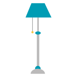 Soporte de lámpara plano azul Diseño PNG