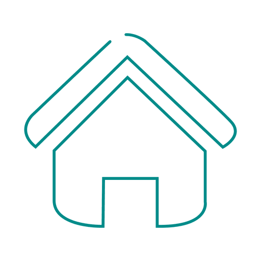 Blue house line icon3.svg PNG Design