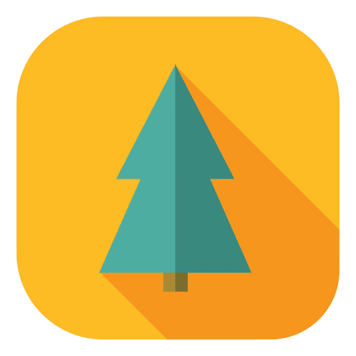 Blue pine tree icon