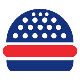 Hamburger vermelho azul Desenho PNG